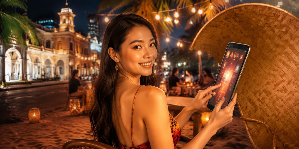 Người chơi thưởng thức casino di động bên bờ sông tại TP. Hồ Chí Minh